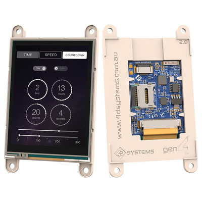 4D Systems SK-gen4-IoD-28T TFT LCD Colour Display / Touch Screen, 2.8in, 240 x 320pixels