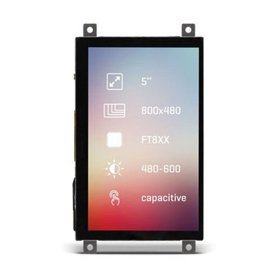 MikroElektronika MIKROE-2171 TFT LCD Colour Display / Touch Screen, 5in, 800 x 480pixels