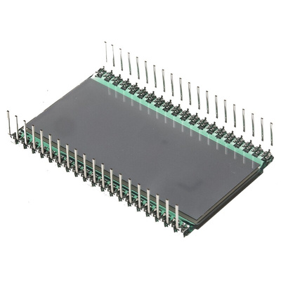 RS PRO 7-Segment LCD Display, Black on Grey, 1 Row by 4-1/2 Characters, Transflective