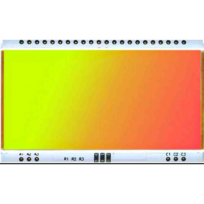 Display Visions Yellow-Green, Red Display Backlight, LED 66 x 40mm