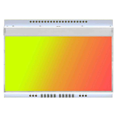 Display Visions Yellow-Green, Red Display Backlight, LED 94 x 67mm