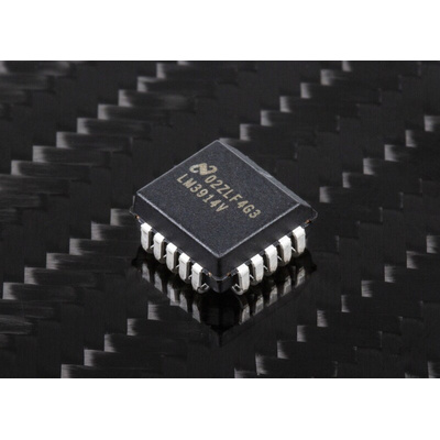 Texas Instruments LM3914V/NOPB PLCC Display Driver, 20 → 100 Segment, 20 Pin, 5.5 V