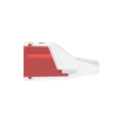 TE Connectivity, 2388553 Closed End Connector, Red, Insulated, Copper 12 → 22 AWG