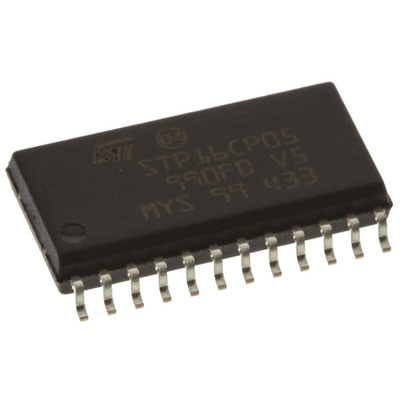 STMicroelectronics STP16CP05MTR SOIC Display Driver, 16 Segment, 24 Pin, 5 V, 9 V, 12 V, 15 V, 18 V, 24 V