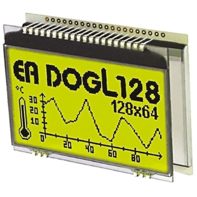 Display Visions EA DOGL128L-6 Graphic LCD Display Yellow-Green, Reflective