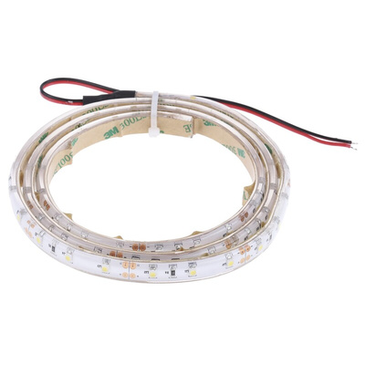 RS PRO 12V White LED Strip Light, 4000 → 4500K Colour Temp, 1m Length