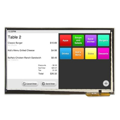 Displaytech DT070ATFT-PTS TFT LCD Colour Display / Touch Screen, 7in, 800 x 480pixels