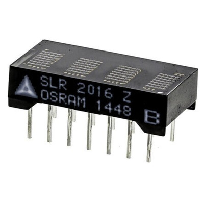 SLR 2016 ams OSRAM 4 Digit Dot Matrix LED Display, 7 x 5 Dot Matrix Red 0.05 mcd/Dot 4.6mm