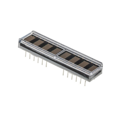 HDSP-2533 Broadcom 8 Digit Dot Matrix LED Display, 7 x 5 Dot Matrix Green 7.5 mcd 4.6mm