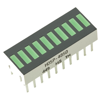 HDSP-4850 Broadcom Light Bar LED Display, Green 1.9 mcd