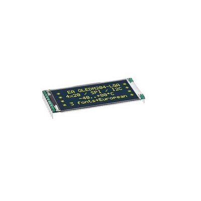 Display Visions 2.0in Yellow OLED Display 4 x 20pixels Graphics I2C, SPI Interface