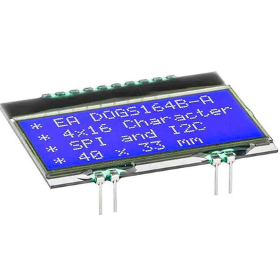 Display Visions EA DOGS164B-A EA DOG LCD Display, Blue on