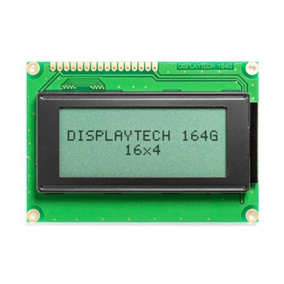 Displaytech 164G FC BW-3LP 164G Alphanumeric LCD Display, White on, Transflective