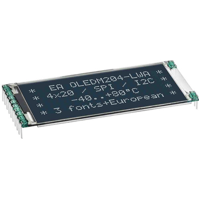 Display Visions 2in White OLED Display 4 x 20pixels I2C, SPI Interface