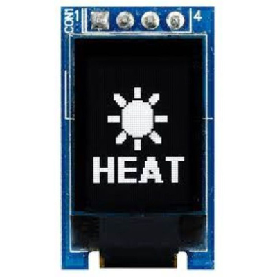 Midas 0.71in White Passive matrix OLED Display 48 x 64pixels COB I2C Interface