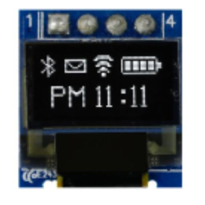 Midas 0.49in White Passive matrix OLED Display 64 x 32pixels COB I2C Interface