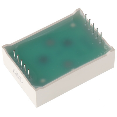 SA10-21EWA Kingbright 7-Segment LED Display, CA Red 23 mcd RH DP 25.4mm