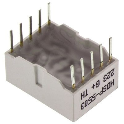 HDSP-3901 Broadcom 7-Segment LED Display, CA Red 7 mcd RH DP 20.3mm