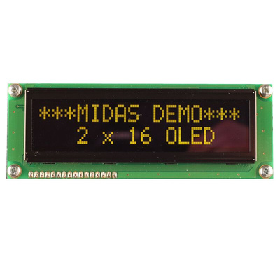 Midas Yellow OLED Display COB Parallel Interface