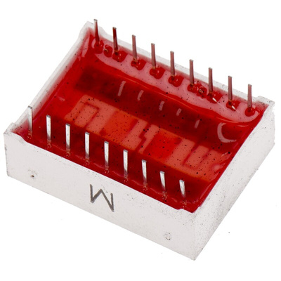 LB-602VA2 ROHM 2 Digit 7-Segment LED Display, CA Red 16 mcd RH DP 14.2mm