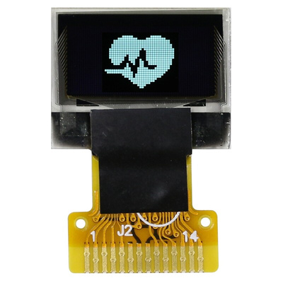 Midas 0.49in White Passive matrix OLED Display 64 x 32pixels COT I2C Interface