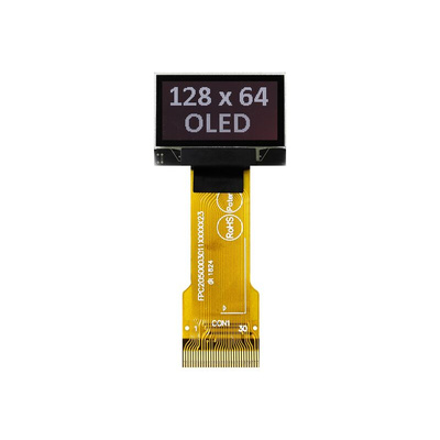 Midas 0.96in White Passive matrix OLED Display 128 x 64pixels COG I2C, Parallel, SPI Interface