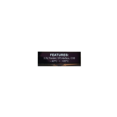 Midas 3.55in White Passive matrix OLED Display 256 x 64pixels COG Parallel, SPI Interface
