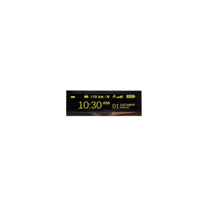 Midas 3.55in Yellow Passive matrix OLED Display 256 x 64pixels COG Parallel, SPI Interface