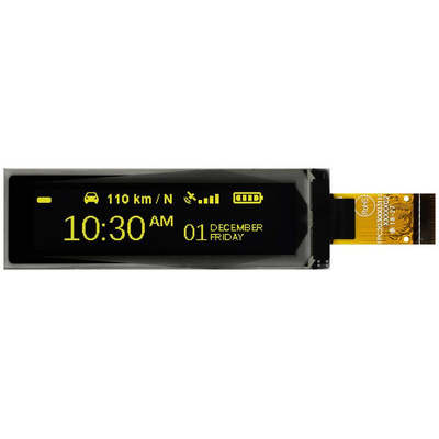Midas 2.08in Yellow Passive matrix OLED Display 256 x 64pixels COT I2C, Parallel, SPI Interface