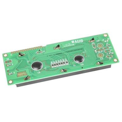 Powertip PC1602LRSL Alphanumeric LCD Display, 2 Rows by 16 Characters, Transflective