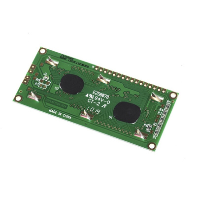 Displaytech 162C-BA-BC Alphanumeric LCD Display Green, 2 Rows by 16 Characters, Reflective