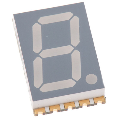 KCSA56-105 Kingbright 7-Segment LED Display, CA Red 44 mcd RH DP 14.2mm