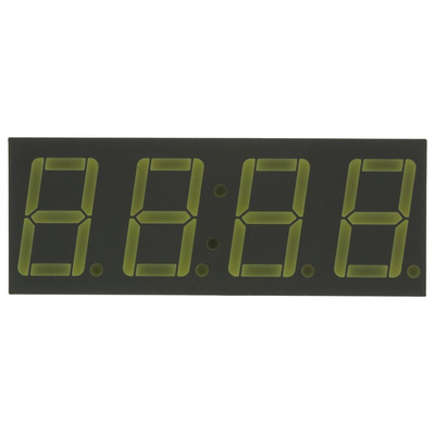 CA56-11SURKWA Kingbright 4 Digit 7-Segment LED Display, CA Red 24 mcd RH DP 14.2mm