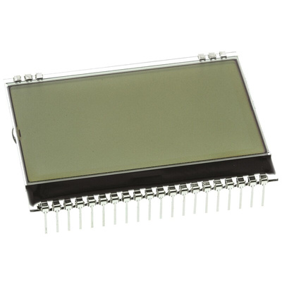 Display Visions EA DOGM128W-6 Graphic LCD Display, White on Black, Transflective