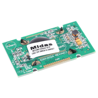 Midas Yellow Passive matrix OLED Display COB Parallel Interface