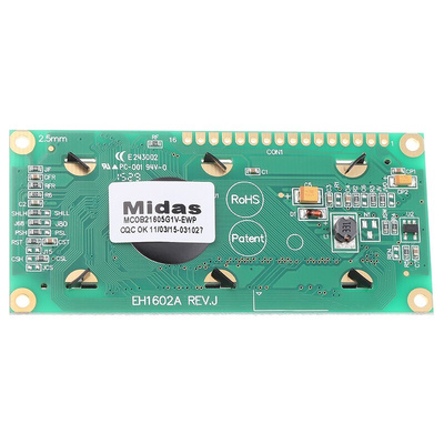 Midas White Passive matrix OLED Display COB Parallel Interface