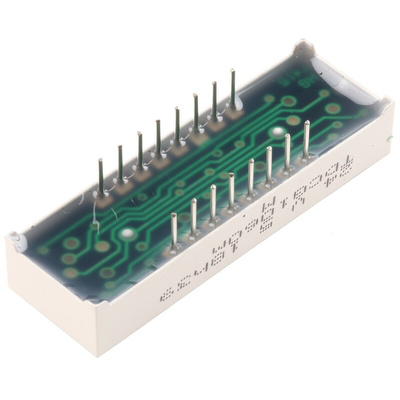 TDCG1060M Vishay 4 Digit 7-Segment LED Display, CC Green 4 mcd RH DP 10mm