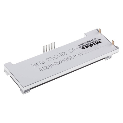 Midas MCCOG21605C6W-BNMLWI Alphanumeric LCD Display White, 2 Rows by 16 Characters, Transmissive