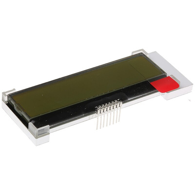Midas MCCOG21605D6W-SPTLYI Alphanumeric LCD Display Yellow-Green, 2 Rows by 16 Characters, Transflective