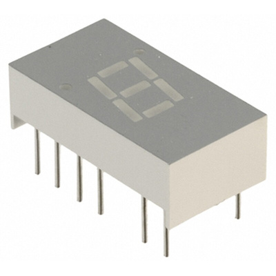 SA04-11CGKWA Kingbright 7-Segment LED Display, CA Green 30 mcd RH DP 10.2mm