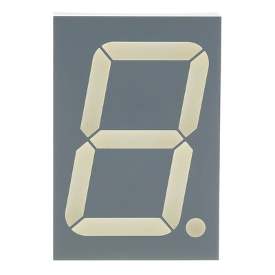 SA18-11SURKWA Kingbright 7-Segment LED Display, CA Red 310 mcd RH DP 44.5mm
