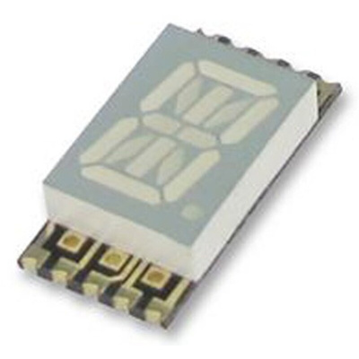 KCPSC04-107 Kingbright 14-Segment LED Display, CC Yellow 46 mcd RH DP 10.2mm