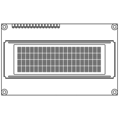 Vishay Yellow Passive matrix OLED Display Matrix SPI Interface