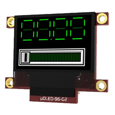 4D Systems 0.96in White Passive matrix OLED Display 96 x 64pixels Matrix Serial Interface