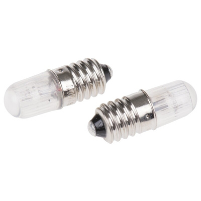 RS PRO Red LED Indicator Lamp, 220/250V, E10 Base