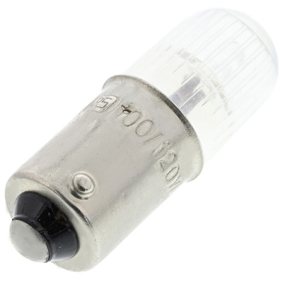 RS PRO Clear Indicator Lamp, 120V, BA9s Base