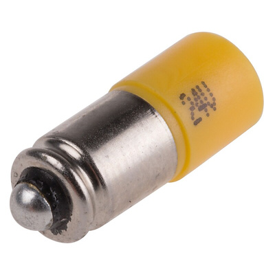 RS PRO Yellow LED Indicator Lamp, 24V ac/dc, Midget Groove Base, 6mm Diameter, 630mcd
