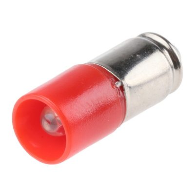 RS PRO Red LED Indicator Lamp, 28V ac/dc, Midget Groove Base, 6mm Diameter, 1750mcd