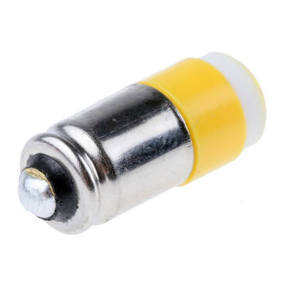 RS PRO Yellow LED Indicator Lamp, 28V dc, Midget Groove Base, 6mm Diameter, 45mcd