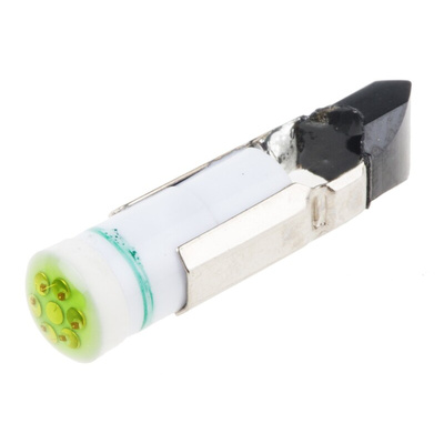 RS PRO Green LED Indicator Lamp, 24V dc, Telephone Slide Base, 5.5mm Diameter, 50mcd